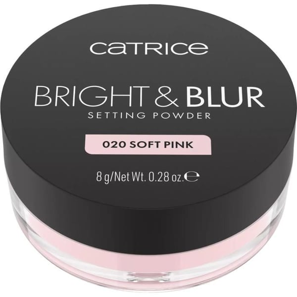 Fixeringspuder - CATRICE - Bright & Blur - 20 Soft Pink - Ultra-fint - Ljusreflekterande effekt