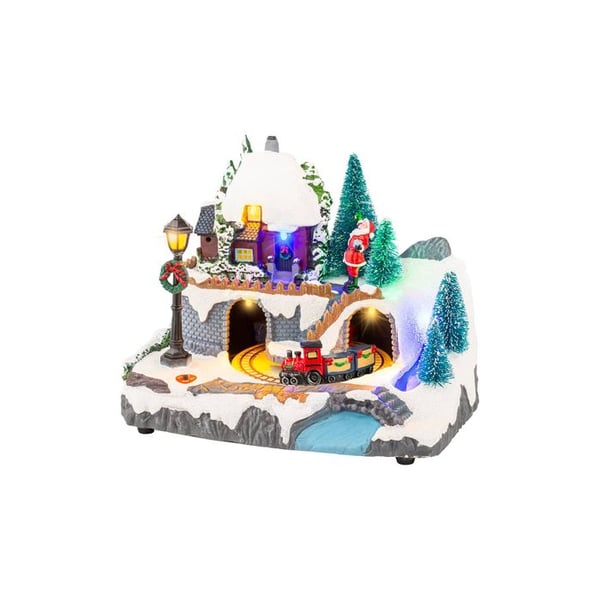 Julscen med LED 20,8 X 16,3 X 13,90 Cm
