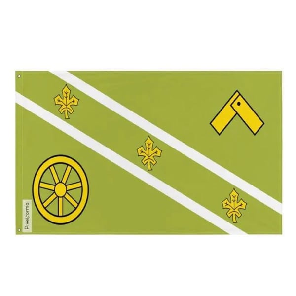 Flagga St. Thomas – 60 x 90 cm – Hållbar Polyester – 2 Metallöglor – Inomhus / Utomhus – Pixelforma