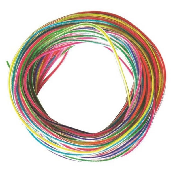 Neon Scoubidous trådar - Set med 12 fluorescerande scoubidous trådar för barns pysselaktiviteter