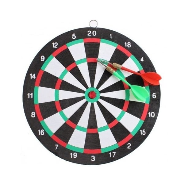 Piltavla - EUROWEB - Tvåsidig mål - 2 pilar - 34 cm - Inomhus