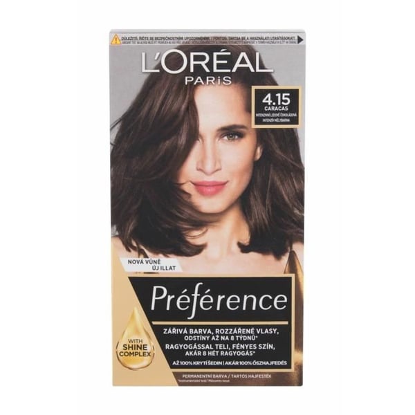 Hårfärg - L'oréal Paris Préference 4,15-M1 Caracas - Färg Kastanj - Krämig textur - 60ml