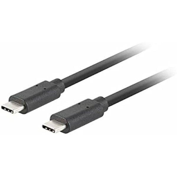 USB-C-kabel - LANBERG - 3.1 GEN 2 - Hane/Hane - 10 Gb/s - 0,5 M Svart