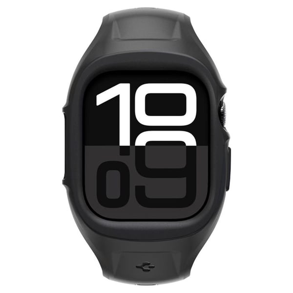 Integreret armbånd - SPIGEN - Liquid Air Pro - Apple Watch 10 46 mm - Mat sort - 360° beskyttelse