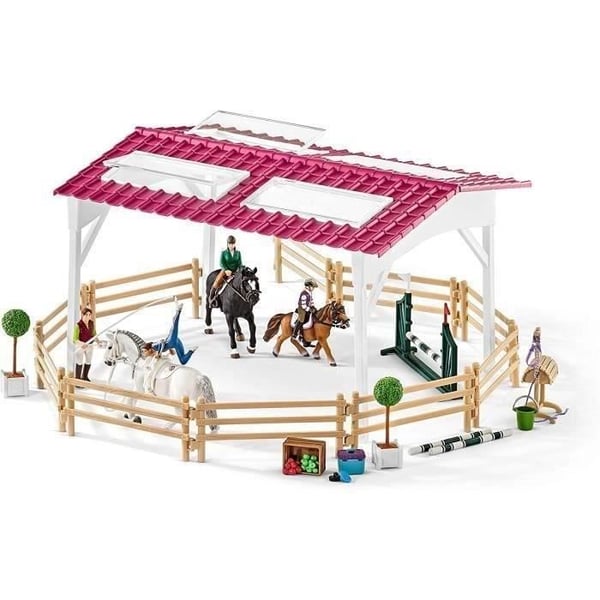 SCHLEICH - Ridskola med ryttare och hästar - 42389 - Gamme Hästklubb