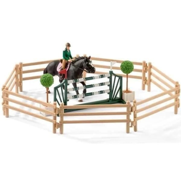 SCHLEICH - Ridskola med ryttare och hästar - 42389 - Gamme Hästklubb
