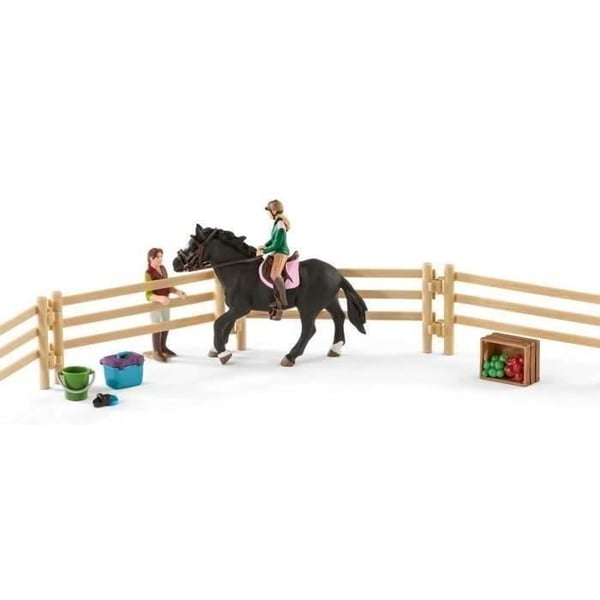 SCHLEICH - Ridskola med ryttare och hästar - 42389 - Gamme Hästklubb