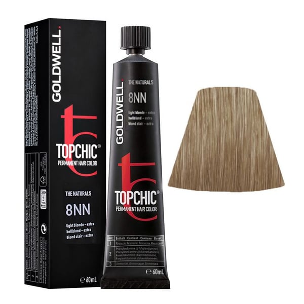 Färg - GOLDWELL - Topchic 8NN - Extra ljusblond - Kräm - Professionell 60ml