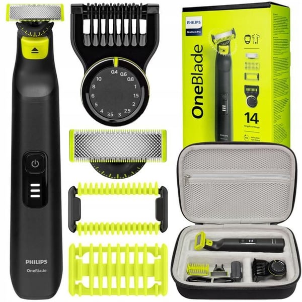 Elektrisk rakapparat - Philips - OneBlade Pro 360 QP6542/15 - Ansikte och kropp med transportväska