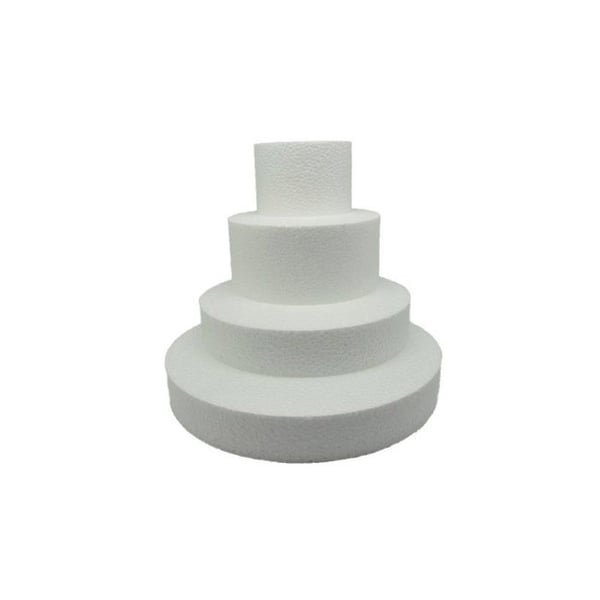 Rayher - Tårta av polystyren Ø 25 till 10 cm Hög 22 cm 4 p