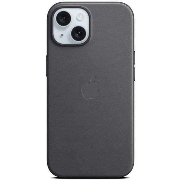 Mobiltelefonfodral och etui för Apple, fodral i fin väv med MagSafe för iPhone 15 - Svart