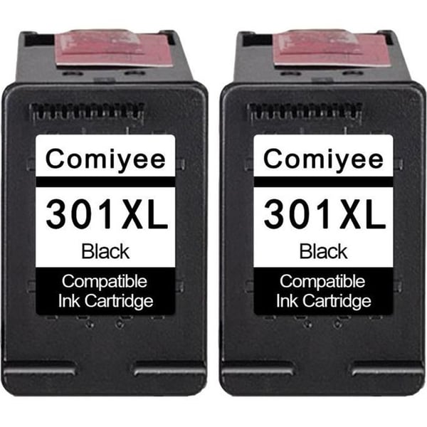2 svarta bläckpatroner kompatibel för HP 301 XL 301XL Kompatibel för Envy 4500 4507 5530 DeskJet 2054A 2540 2050 1510 3055A 1050 2 svarta bläckpatroner kompatibel för HP 301 XL 301XL Kompatibel för Envy 4500 4507 5530 DeskJet 2054A 2540 2050 1510 3055A 1050