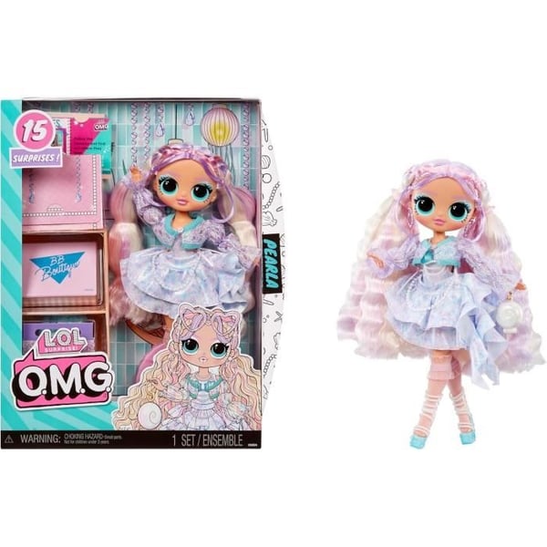 L.O.L. Surprise OMG - Modedocka 24 cm - Pearl - inklusive tillbehör - Från 3 år