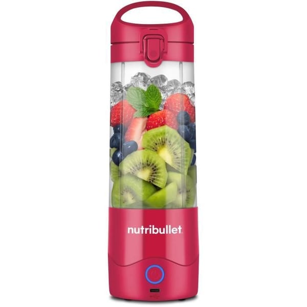 Blender portable - NUTRIBULLET - NBP003MA - 100 W - Tasse 475 ml - Uden BPA - Magenta