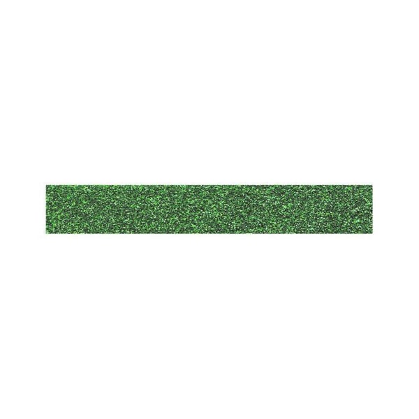 Maskeringstejp - Mörkgrön - Glitter - Återanvändbar - 15 mm x 10 m