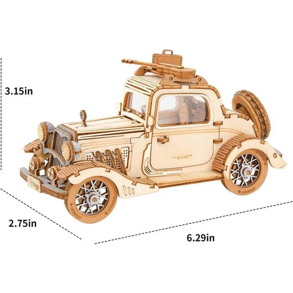 Trämodell - Veteranbil - 164 stycken
