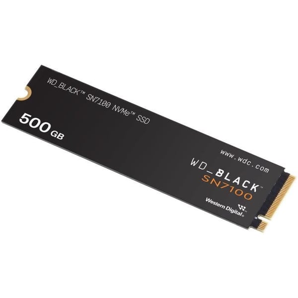 WESTERN DIGITAL - WDS500G4X0E - Intern SSD - Svart - SN7100 - NVMe - 500 Go - upp till 6 800 Mo/s i läsning