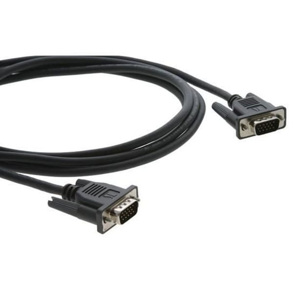 Kramer Electronics HD Micro 15-stifts VGA (D-Sub)-kabel, 3 m, svart, hane-hane