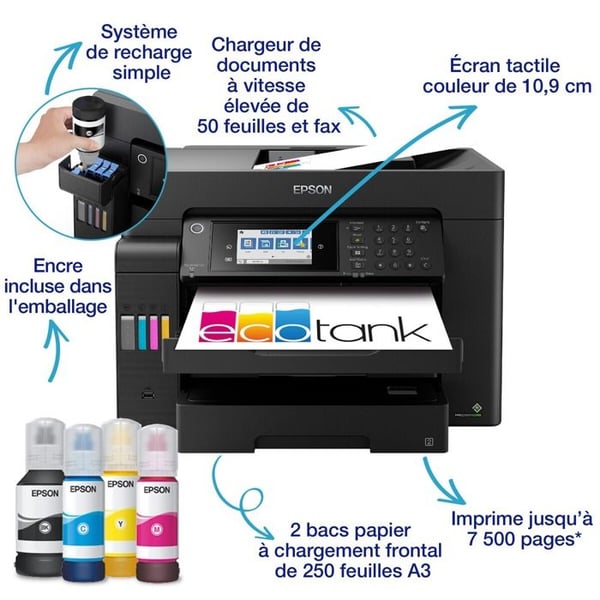Epson EcoTank ET-16605 Multifunktionsskrivare Svart