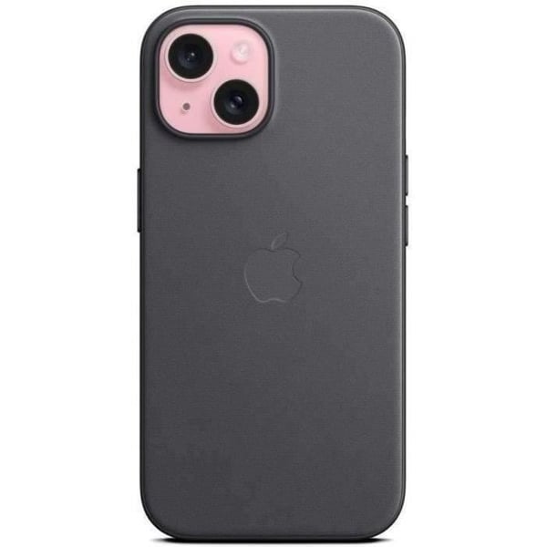 Mobiltelefonfodral och etui för Apple, fodral i fin väv med MagSafe för iPhone 15 - Svart