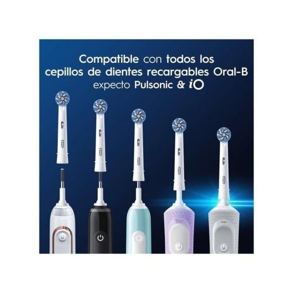 Oral-B Pro Sensitive Clean 9 Ekstra Bløde Hvide Reservehoveder til Tandbørster
