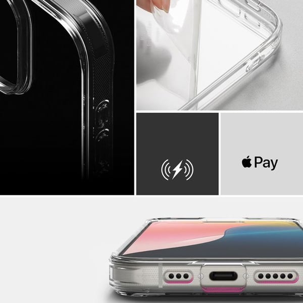 Skyddsfodral - RINGKE - Fusion - iPhone 16 Pro Max - Transparent - Polykarbonat och TPU