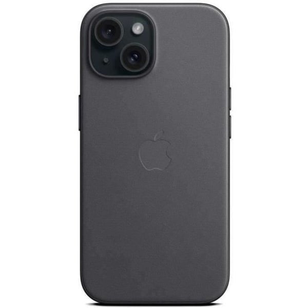 Mobiltelefonfodral och etui för Apple, fodral i fin väv med MagSafe för iPhone 15 - Svart