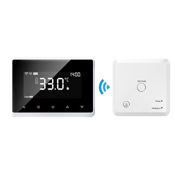 Termostat WiFi Intelligent - ARHATREYA - Röstkontroll - Veckoprogrammering - Vit