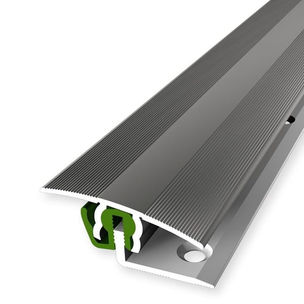 Tröskelbar för Parkett L 900 mm l 38 mm Nivåskillnad 7 - 18 mm i Aluminium Stålutseende