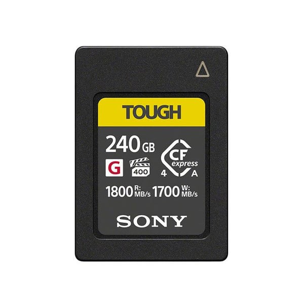 Sony minneskort för kamera cfexpress typ a: 240 go r1800 / w1700