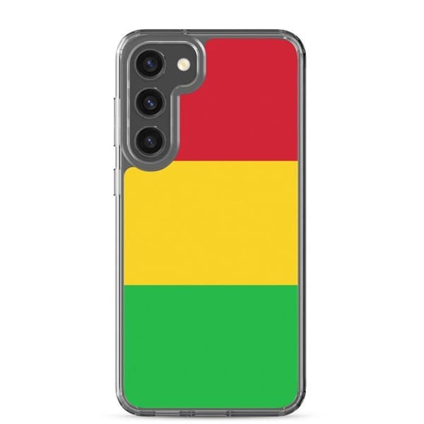 Telefonfodral – Malis flagga – Kompatibel med Samsung Galaxy S23 – Mjuk fodral – Stötsäker och resistent – Pixelforma