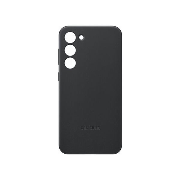 Fodral - SAMSUNG - Galaxy S23+ - Läder - Svart - Halvstyvt