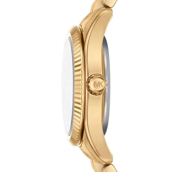 Damklocka Michael Kors MK4802 i guldstål med blå urtavla