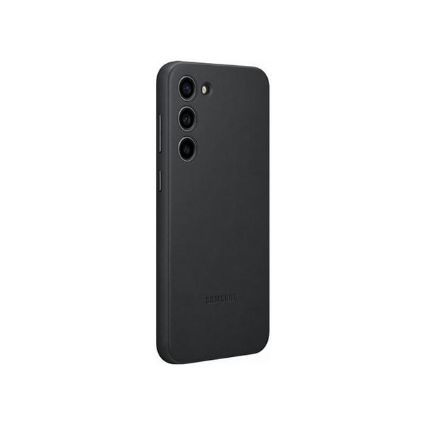 Fodral - SAMSUNG - Galaxy S23+ - Läder - Svart - Halvstyvt