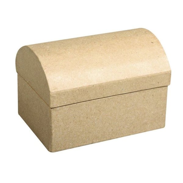 Box papier-maché: Förvaringsbox FSC Recycled 100%, 8x5,5x5,5cm