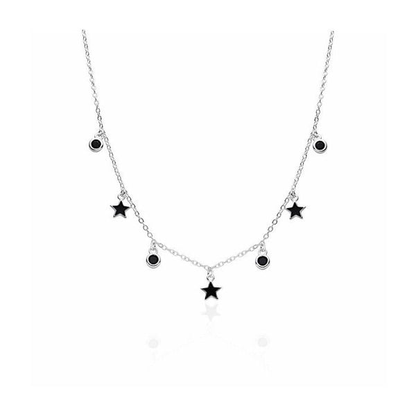 Silver-halsband med hängsmycken AGT-N049BK
