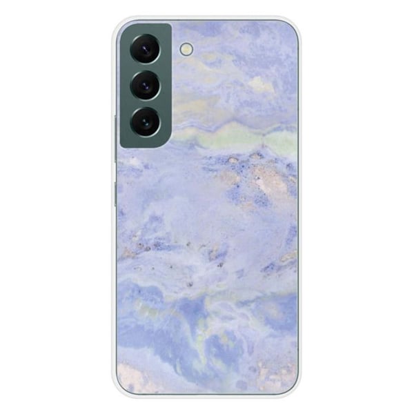 Siliconefodral - Kompatibel med Samsung Galaxy S22 - design marmor blå