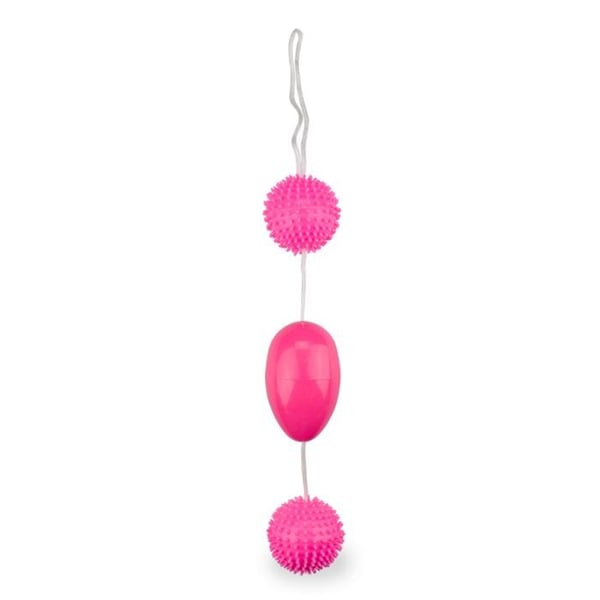 Dubbla geishakulor anala och vaginala - Rosa