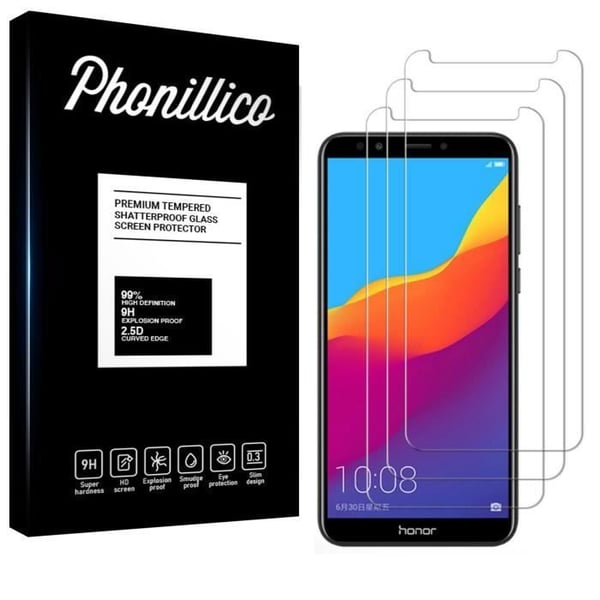 Verkollat glas Huawei Y7 PRO 2018 - [Pack 3] Ultra resistent skyddsglasfilm [Phonillico®]