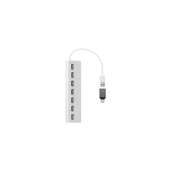 Adaptör och omvandlare Tnb HUB USB 7 PORTAR USB-A 2.0 ALUMINIUM