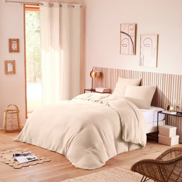 Täcken "Noah" Gaze de Coton 260 x 240 för 2-personers säng "King Size" 160 till 180 cm - Noah Naturals