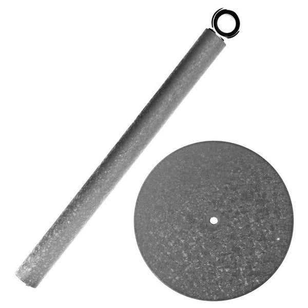 Pappershållare - CHEFFINGER - Sten-effekt - Tung Bas - Metall - Grå
