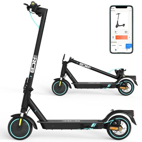 RCB R17 Elektrisk Scooter til Voksne 500W, Sammenfoldelig 8.5", LCD Skærm, APP, Dobbelt Bremse og Støddæmper
