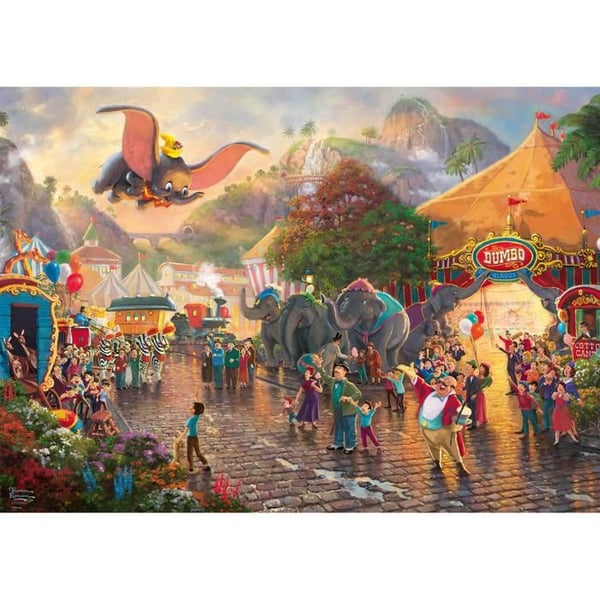 Pussel 1000 bitar: Thomas Kinkade: Dumbo, Disney