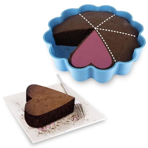 Tårtform - 6 portioner - Silikon - Diameter 24 cm - Slumpar färg