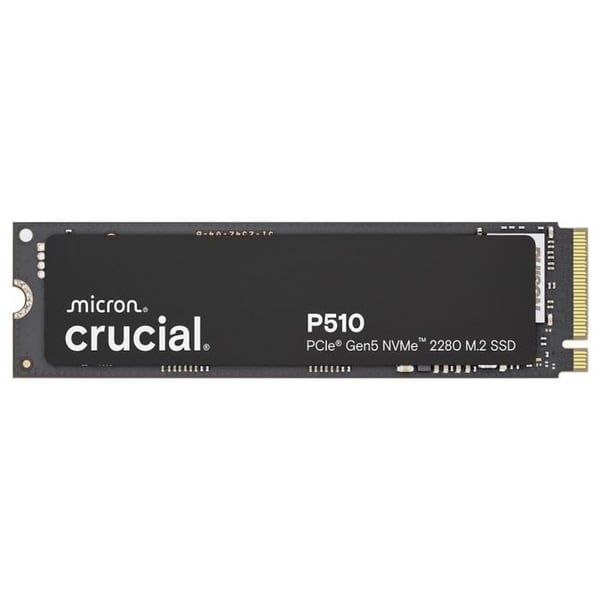 CRUCIAL - P510 - Intern SSD - 1 To - PCIe Gen4 NVMe M.2 - L hastighet upp till 11000 Mo/s - CT1000P510SSD8