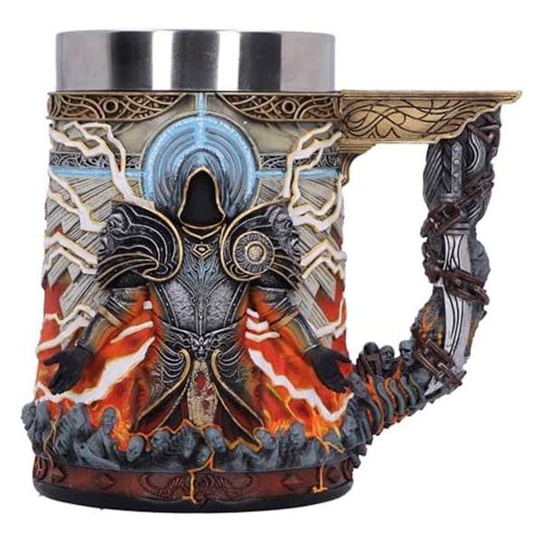 Resin mug - Nemesis Now - Diablo IV Inarius - 15,5 cm - Insert i rostfritt stål - Handmålad