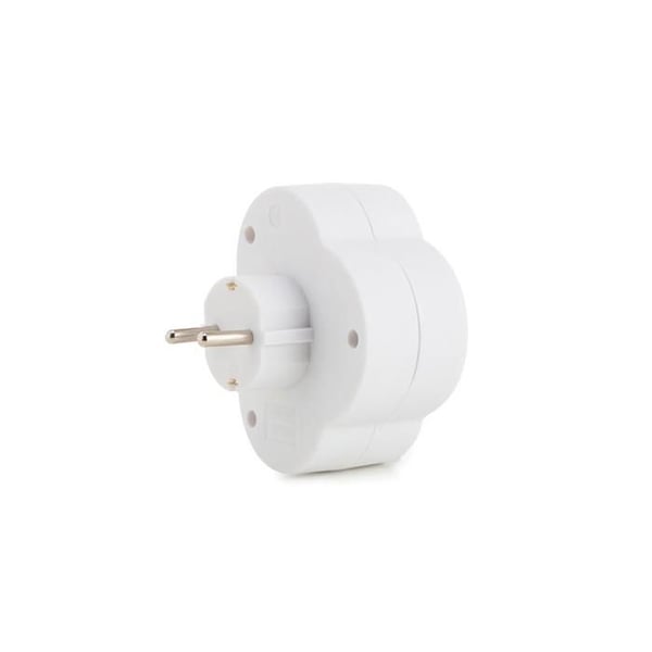 Adapter med strömbrytare - 2 uttag