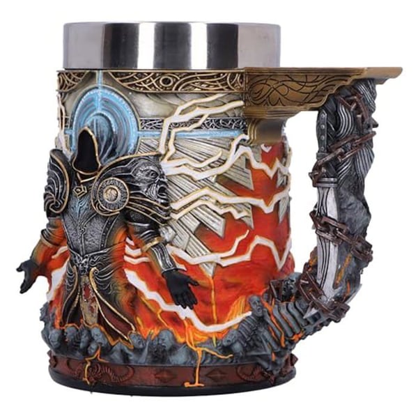 Resin mug - Nemesis Now - Diablo IV Inarius - 15,5 cm - Insert i rostfritt stål - Handmålad