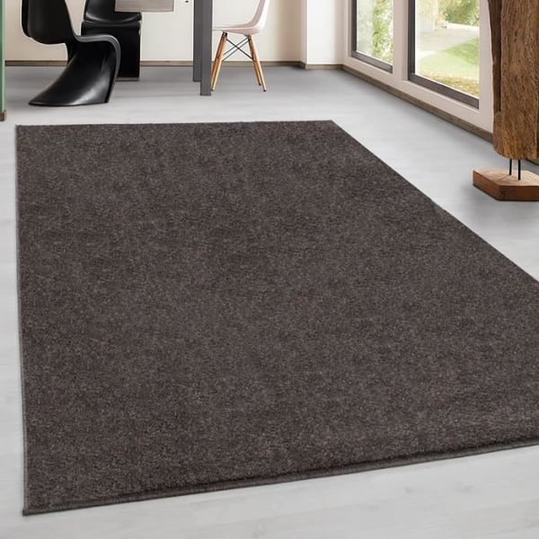 Soffmatta - Modern - Mocca - 60x100 cm - 100% Polypropylen - Kort lugg
